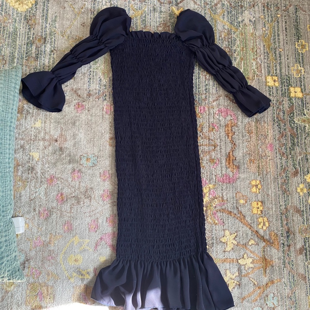 Queen Bee navy maternity dress NWT - Picture 2 of 4